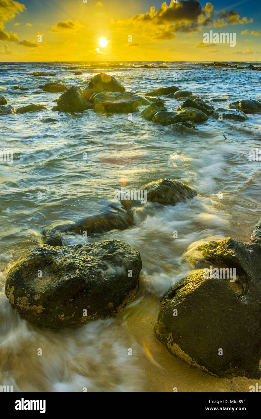 Coconut coast on Kauai, Hawaii Stock Photo Alamy