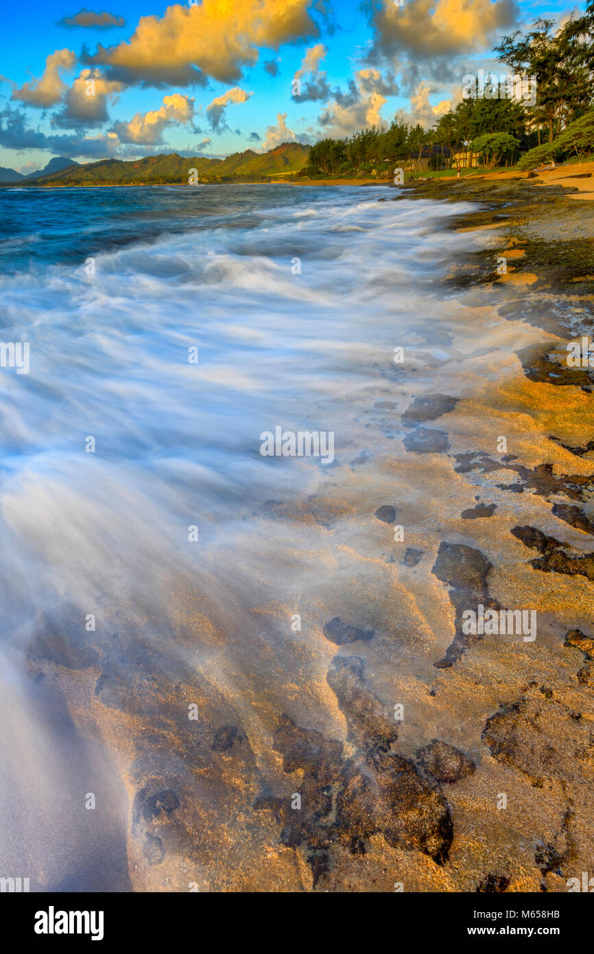 Coconut coast on Kauai, Hawaii Stock Photo Alamy