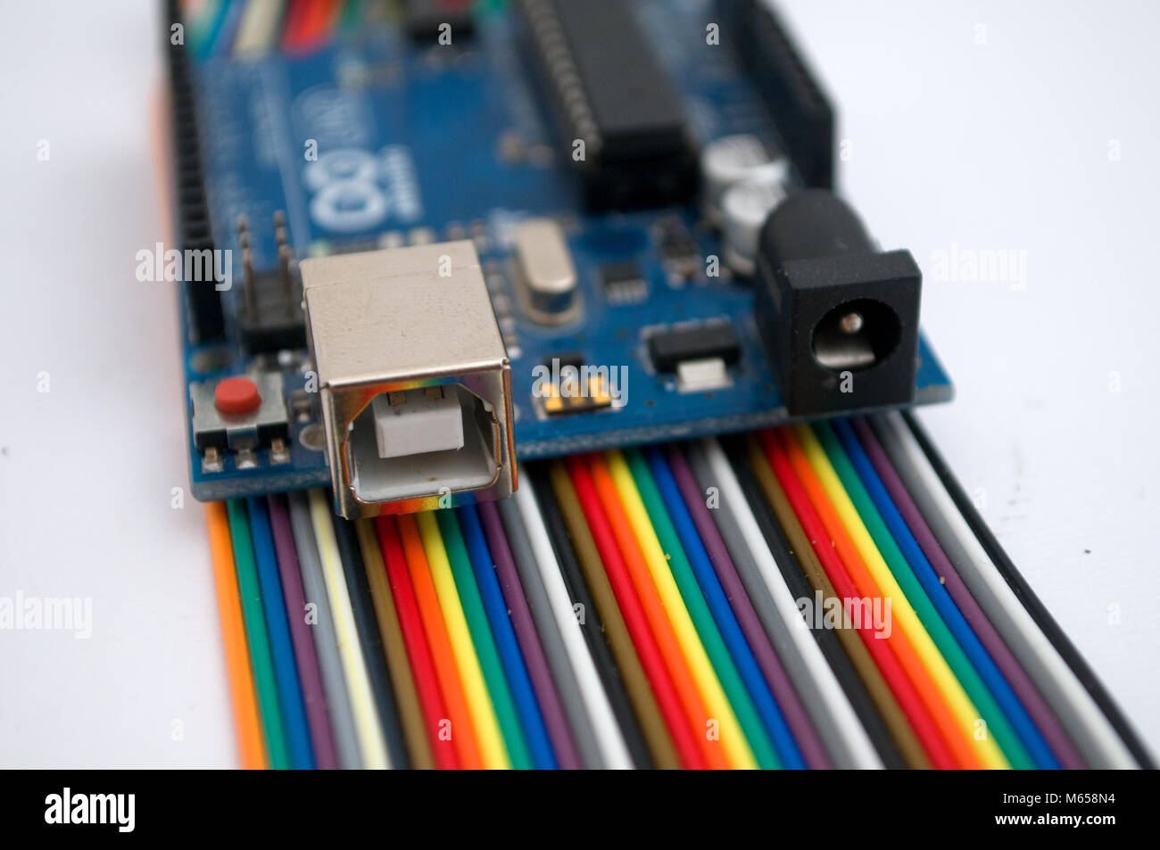 Arduino on a white background Stock Photo - Alamy