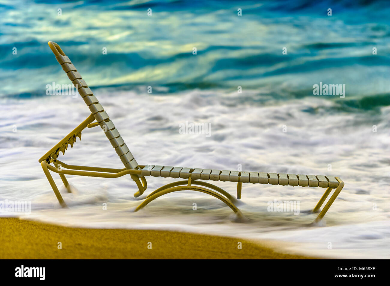 Lounge chair in Hawaii Stock Photo Alamy
