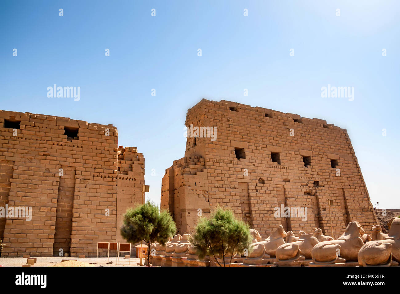 Entrance of Karnak temple in Egypt Stock Photo - Alamy