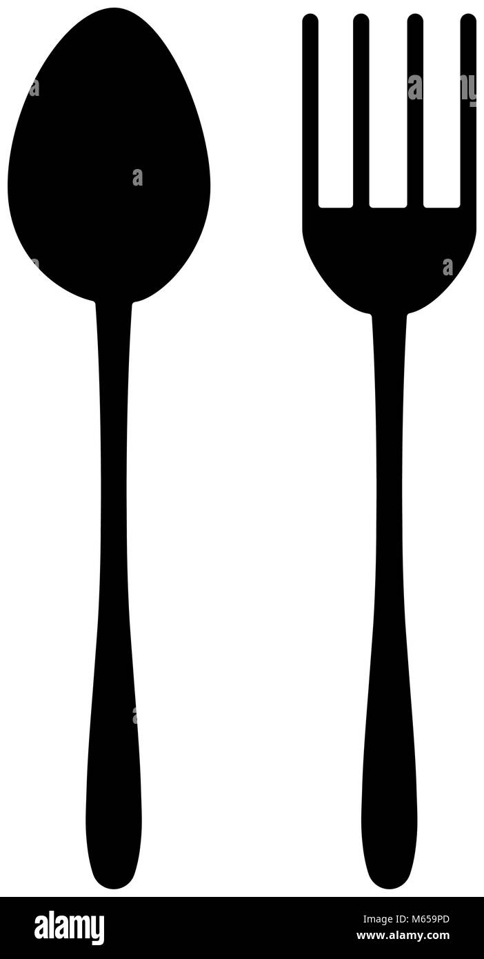fork and spoon cutlery icon vector illustration design Stock Vector ...