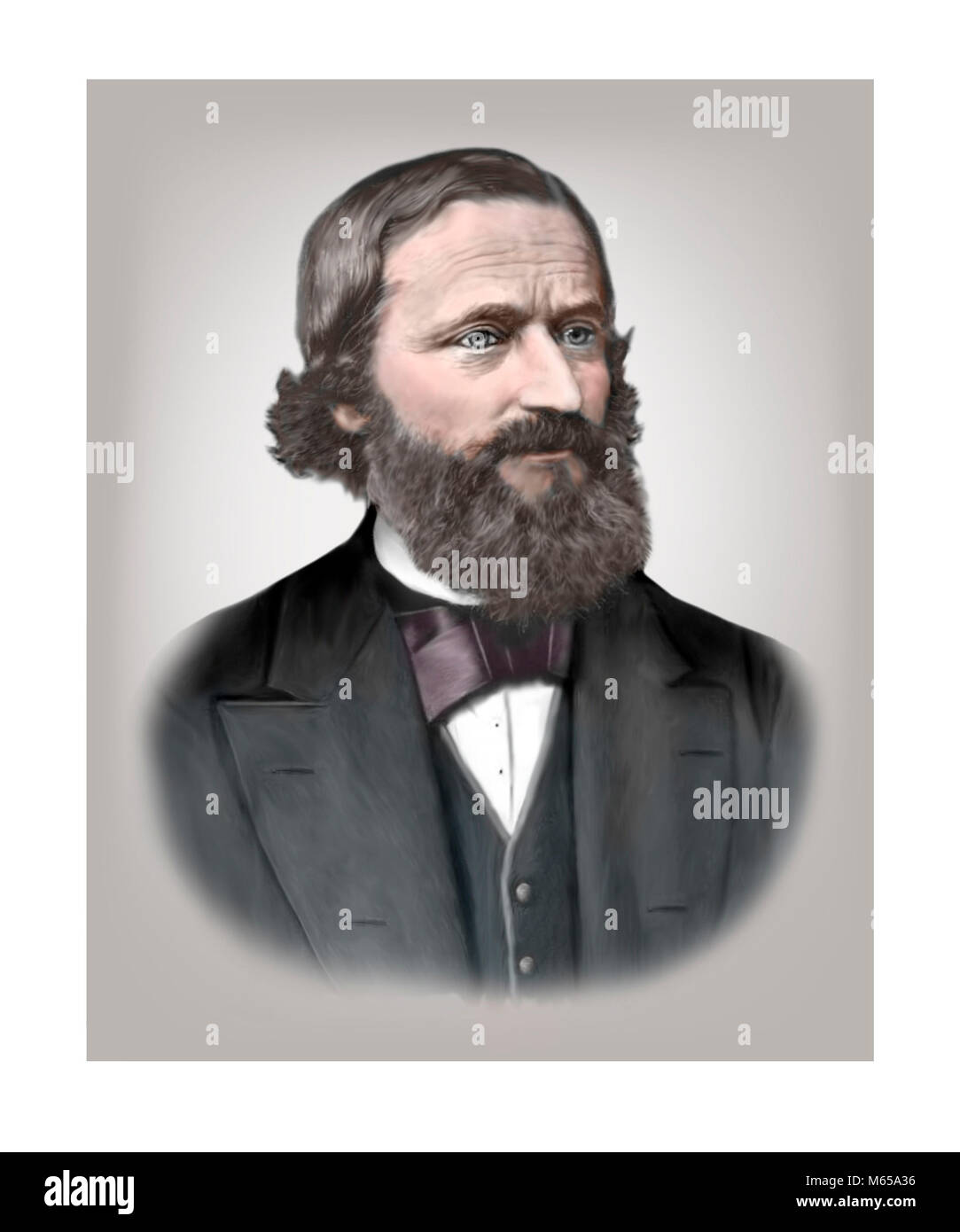 Gustav Robert Kirchhoff, 1824 - 1887, German Physicist Stock Photo