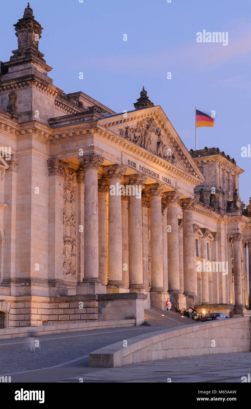 Reichstag in Berlin, Deutschland, Europa Stock Photo