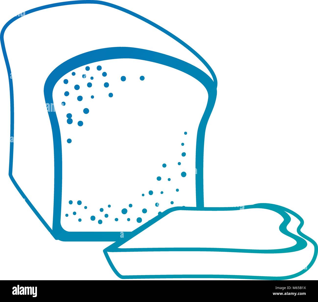 bread toast isolated icon vector illustration design Stock Vector Image ...