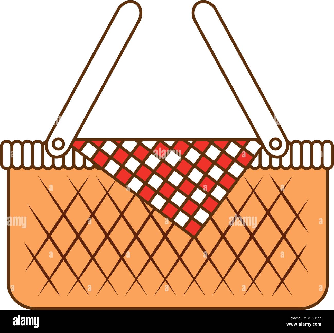 picnic basket isolated icon vector illustration design Stock Vector ...