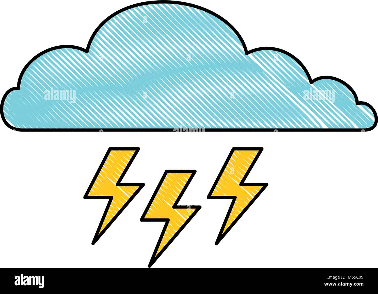 cloud sky with rays icon vector illustration design Stock Vector Image ...