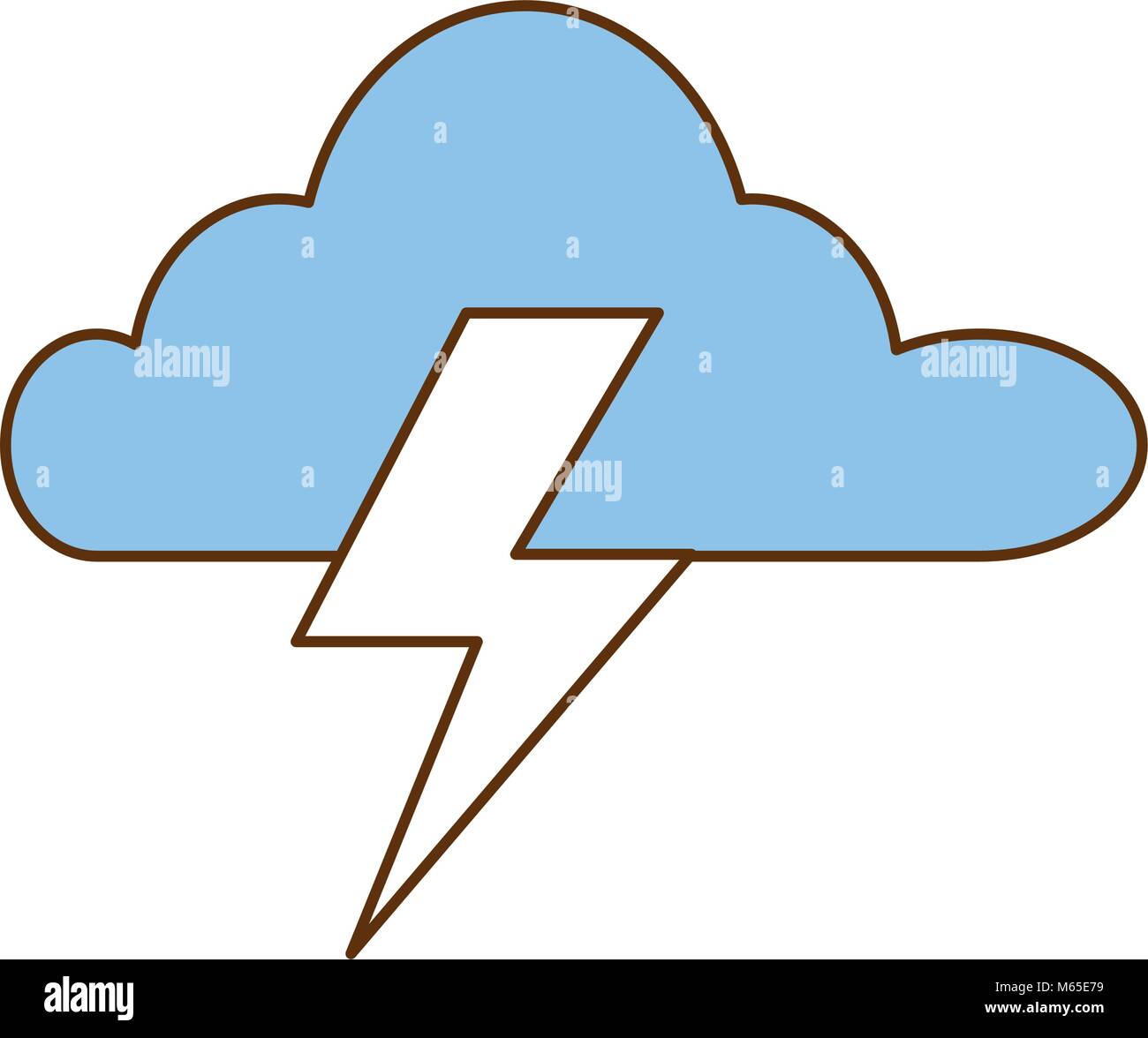 cloud sky with rays icon vector illustration design Stock Vector Image ...