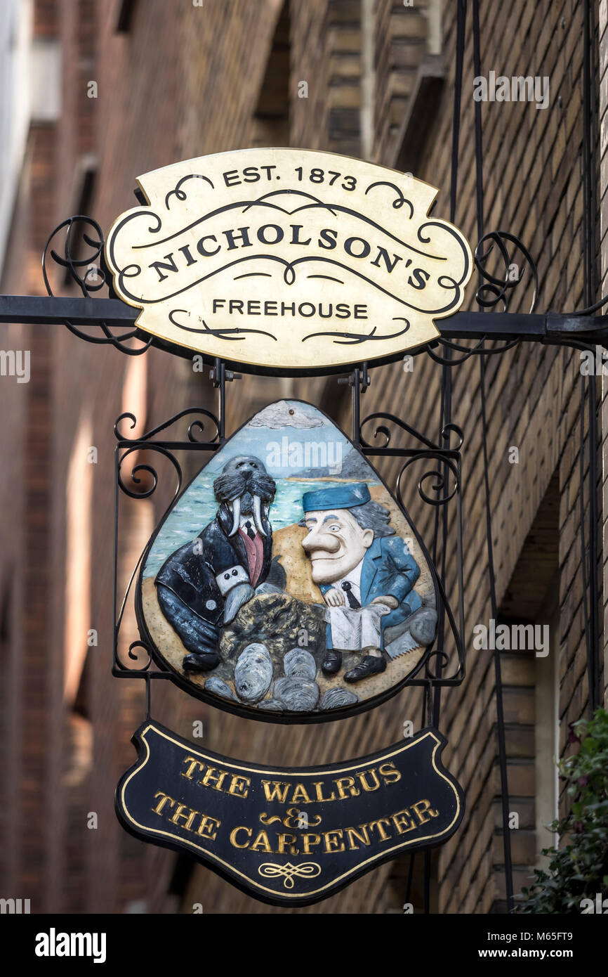 Walrus and the carpenter pub hi-res stock photography and images - Alamy