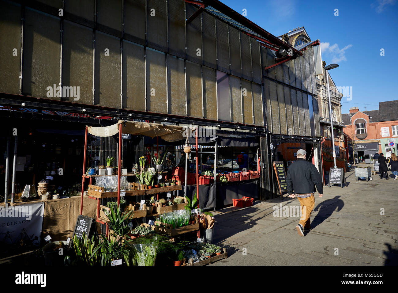 Altrincham, Cheshire, Market & Grade II listed Market House, in the