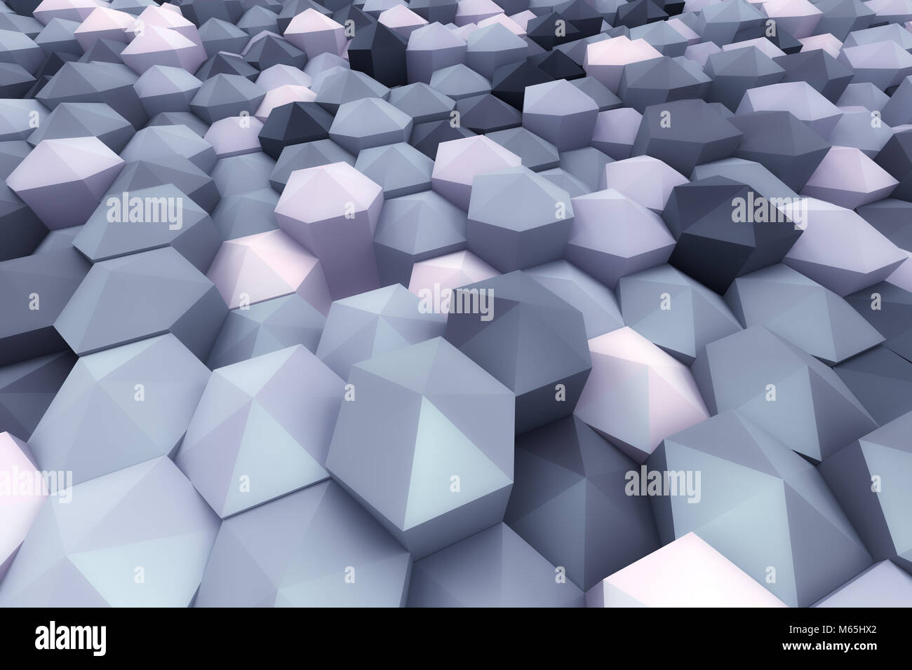 3d rendering of abstract hexagon background Stock Photo - Alamy