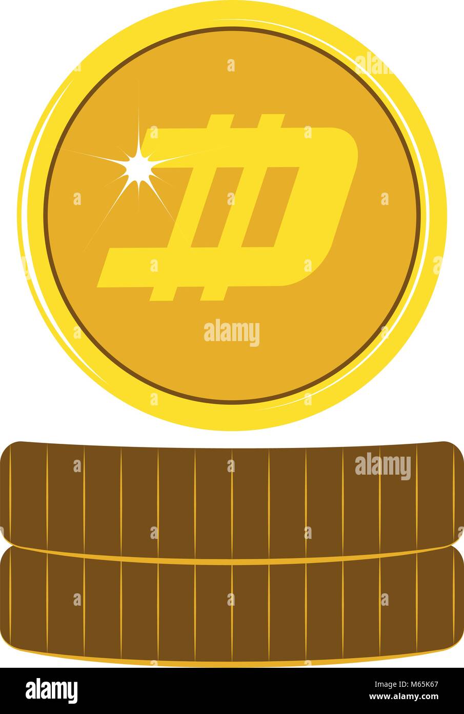 Dash virtual money currency Stock Vector Image & Art - Alamy