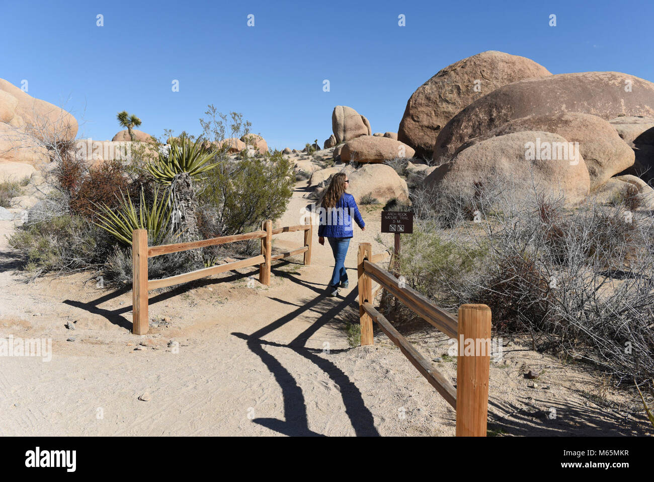 Arch Rock Trail Stock Photo - Alamy