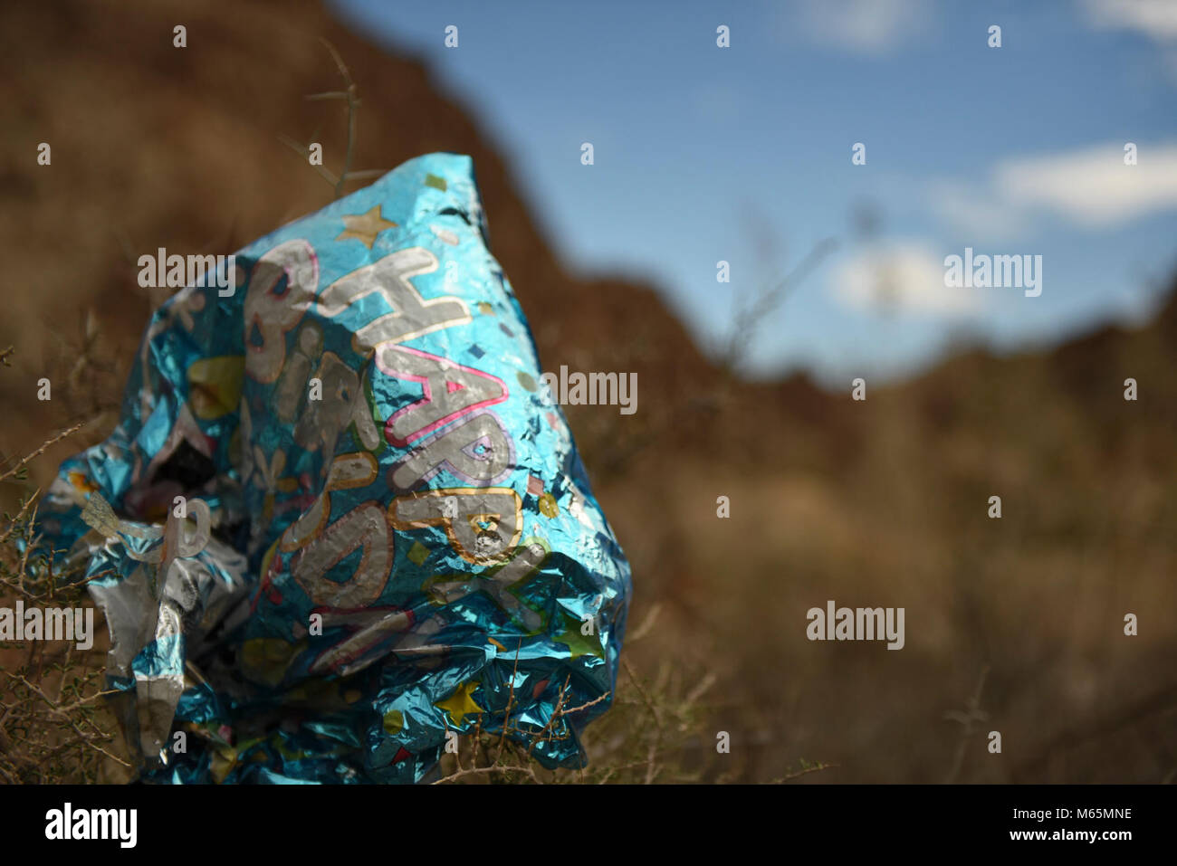 Balloons blow don t let them go stock photo alamy