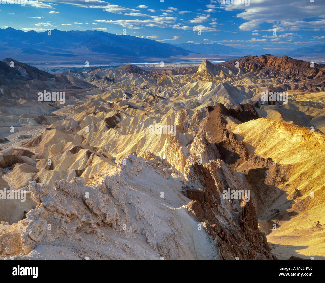 Golden Canyon, Manly Beacon, Death Valley National Park, California Stock Photo