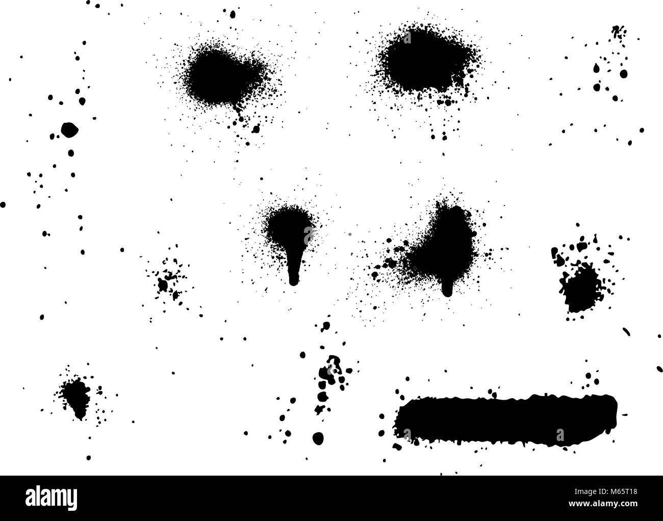 Spray Paint Elements Set Stock Vector Image & Art Alamy