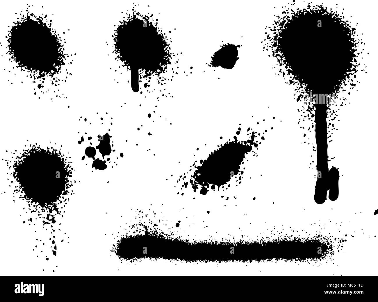 Spray Paint Elements Set Stock Vector Image & Art Alamy