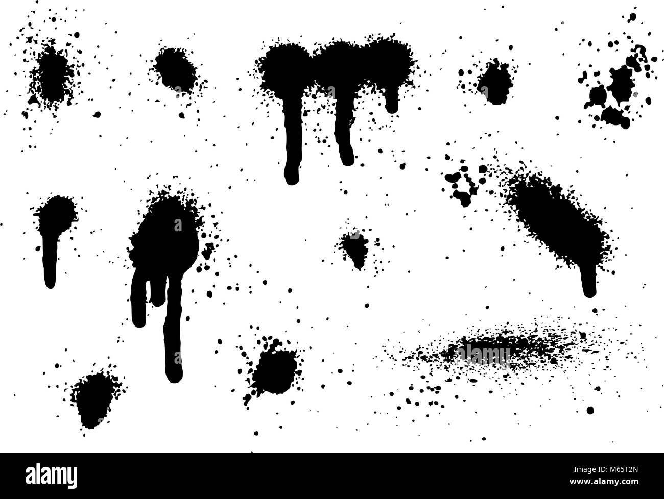 Spray Paint Elements Set Stock Vector Image & Art Alamy