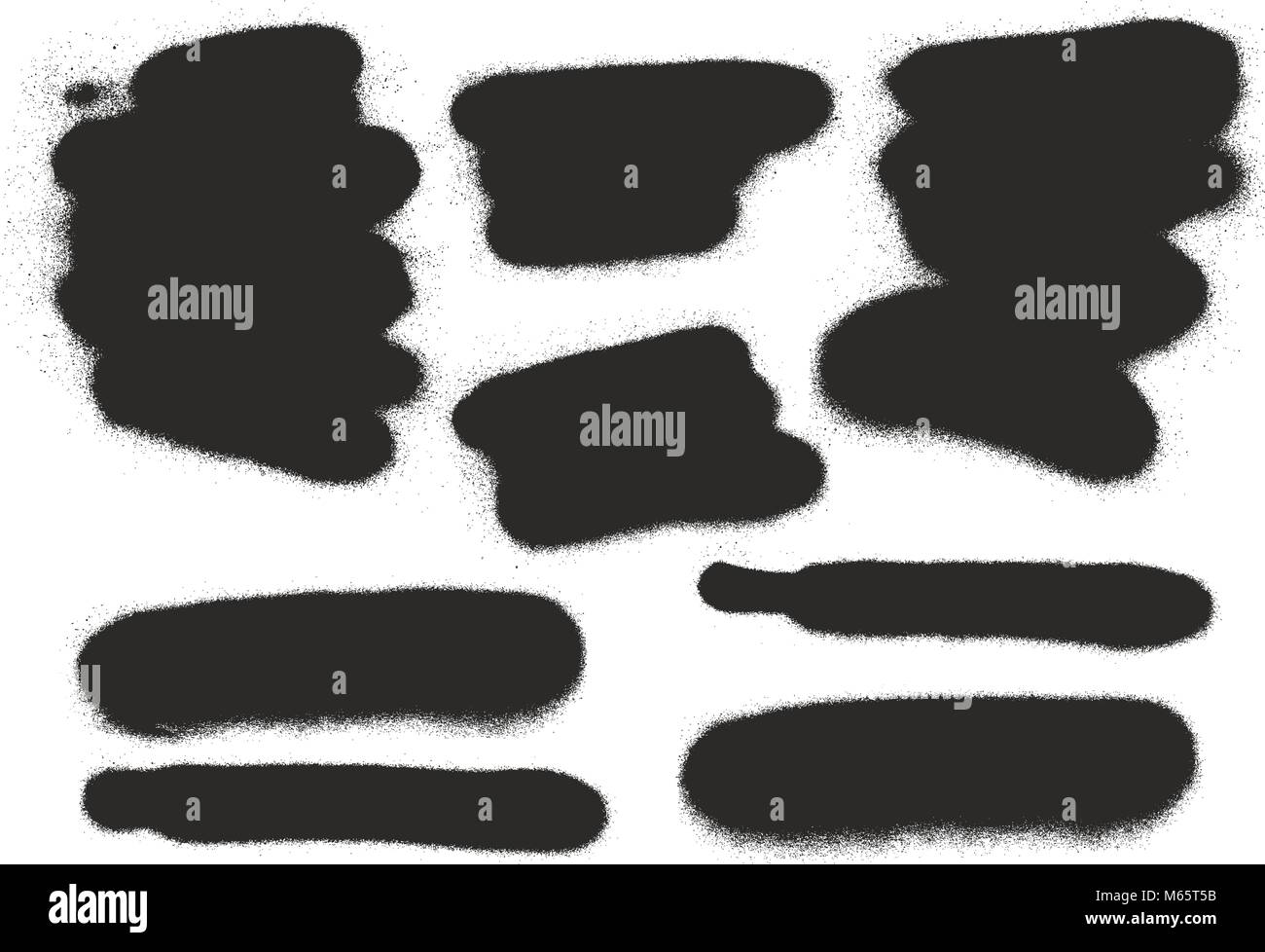 Spray Paint Elements Set Stock Vector Image & Art Alamy