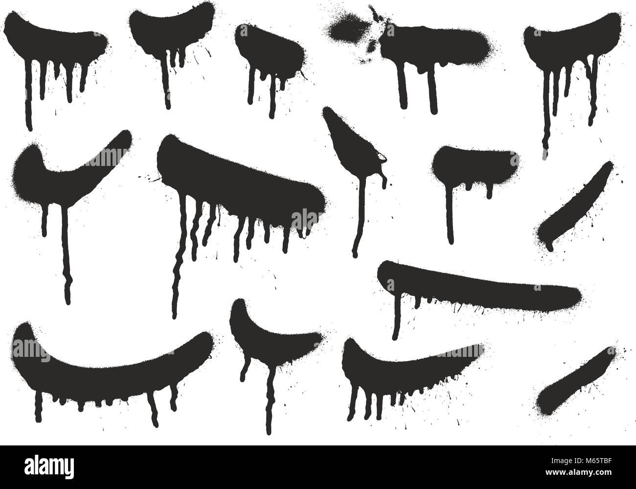 Spray Paint Elements Set Stock Vector Image & Art Alamy