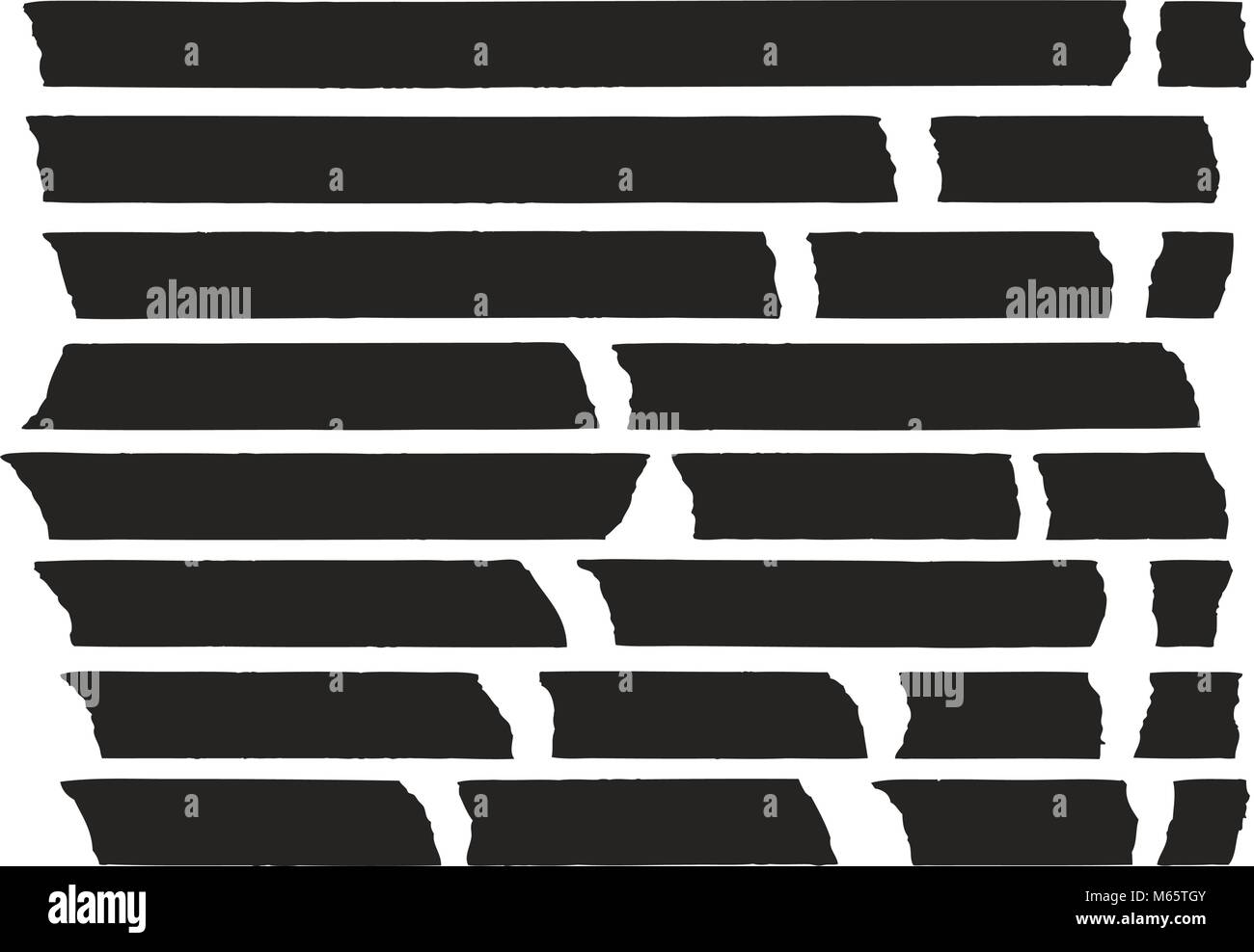 Tape Lines Black Set Stock Vector Image & Art Alamy