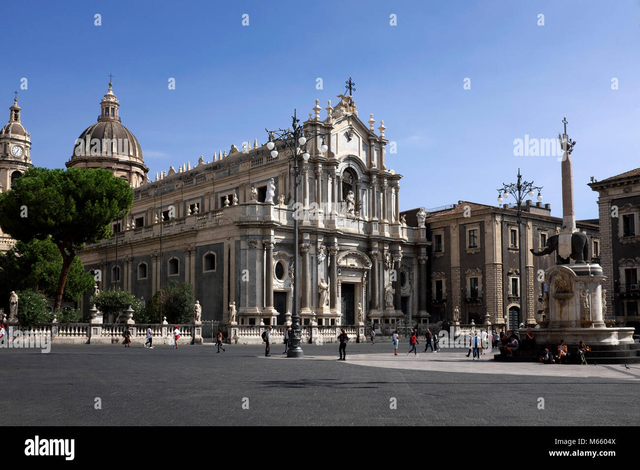 Piazza del Duomo, Catania, Sicily Stock Photo