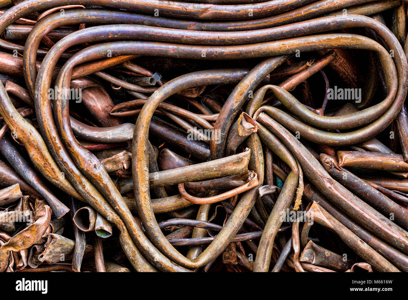 Scrap copper prepared for Recycle, Alaska, Chena Hot Springs. Photographed at 50.6 megapixels
