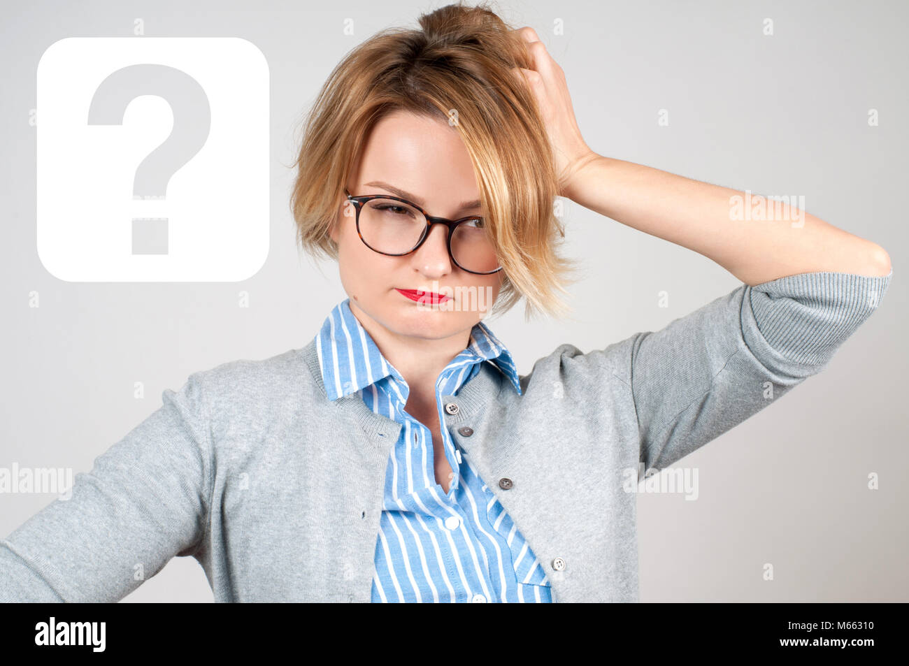 Questioning expression hi-res stock photography and images - Alamy