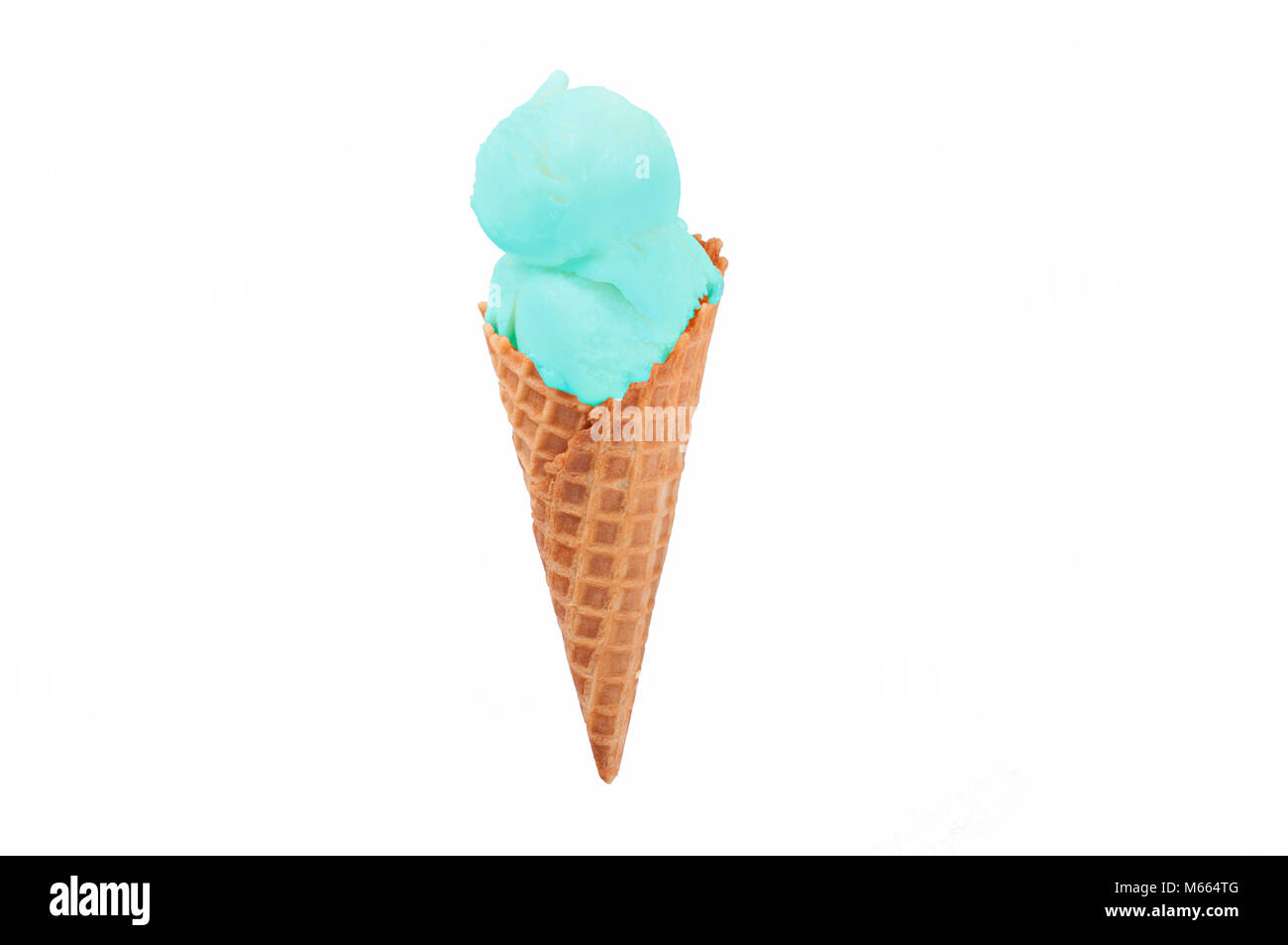 Download Pistachio Ice Cream Cone On White Background Ice Cream In Wafer Cup Stock Photo Alamy PSD Mockup Templates