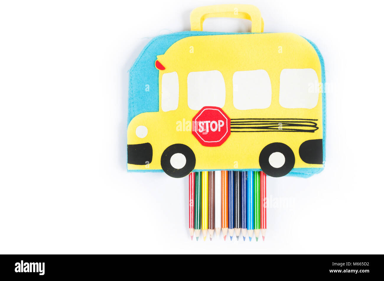 School supplies on white background. Back to school Stock Photo - Alamy