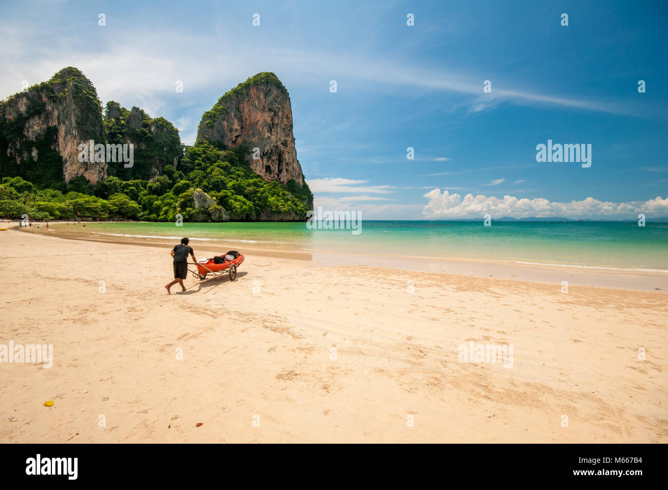 Ao Phra Nang Bay, Railay Beach, Tonsay Beach, Krabi Province, Thailand, Southeast Asia, Asia Stock Photo