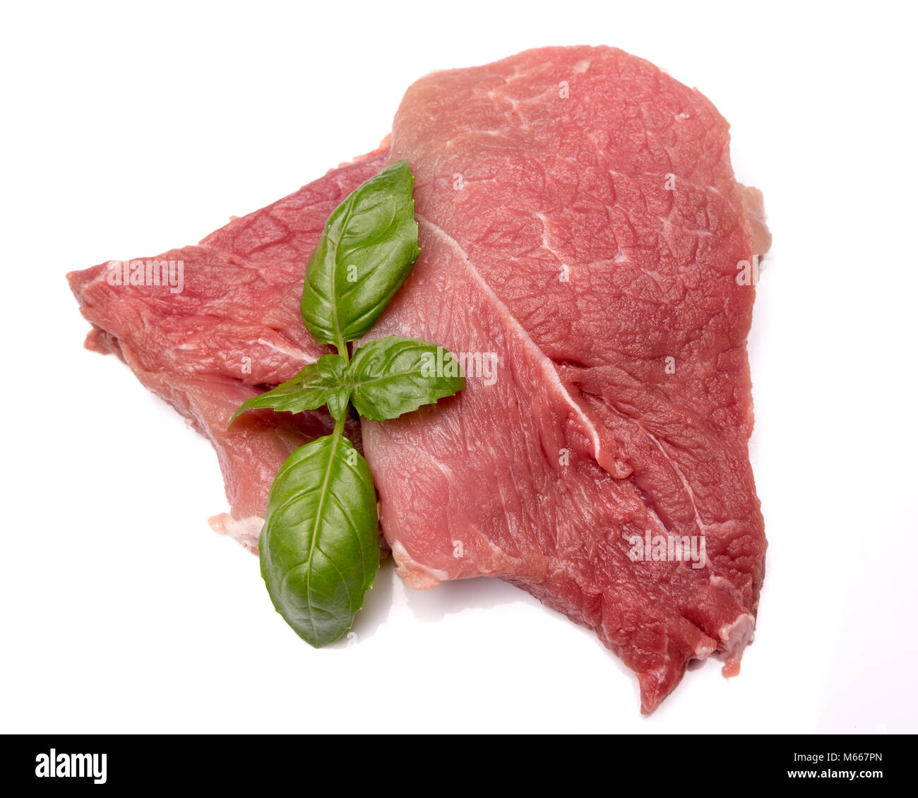pork meat isolated on a white background Stock Photo - Alamy