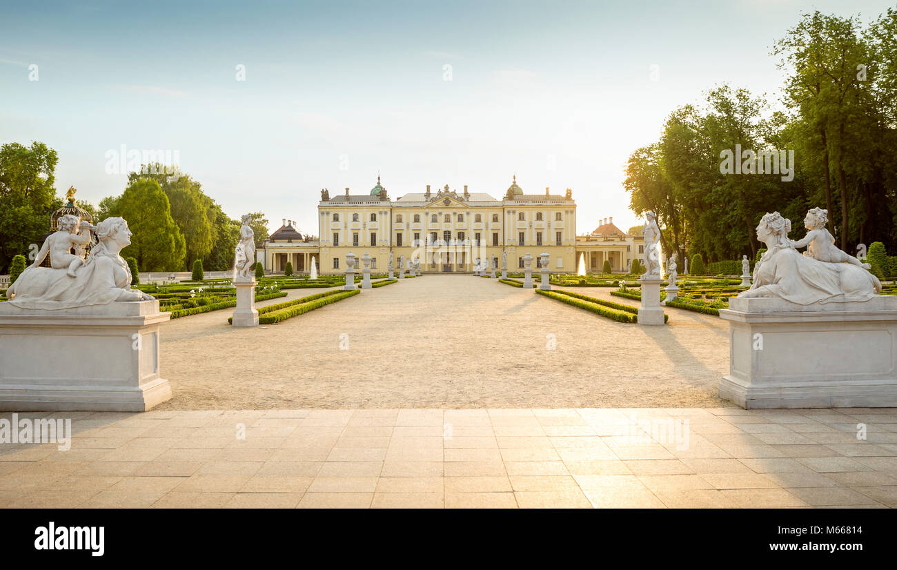 Branicki Palace in Bialystok, Poland Stock Photo