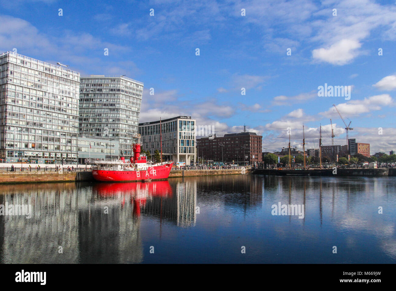 Lightship, Canning Dock, Liver[pool. Merseyside, England, Uk, United Kingdom Stock Photo