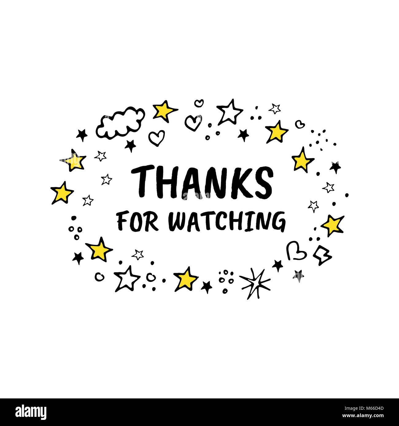 Vector Illustration Thanks For Watching Stock Vector Image Art Alamy Vector Illustration Thanks For Watching Stock Vector Image Art Alamy