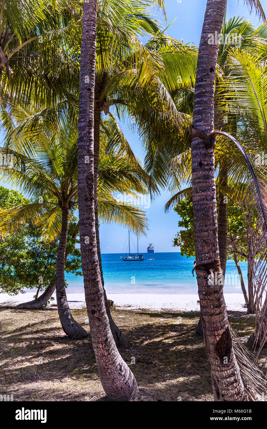 Tropical beach, Lifou, New Caledonia, France Stock Photo