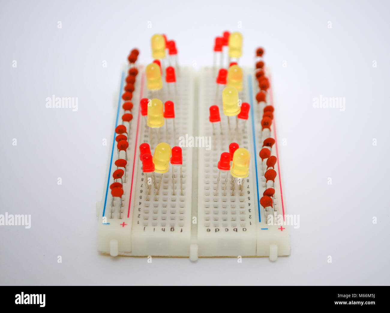 LEDs and electrical components on the board Stock Photo - Alamy