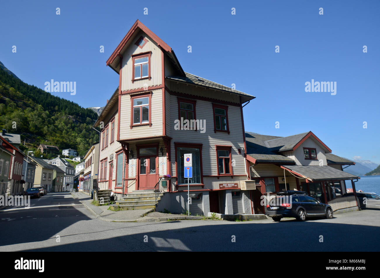 Odda City Center, Norway Stock Photo Alamy