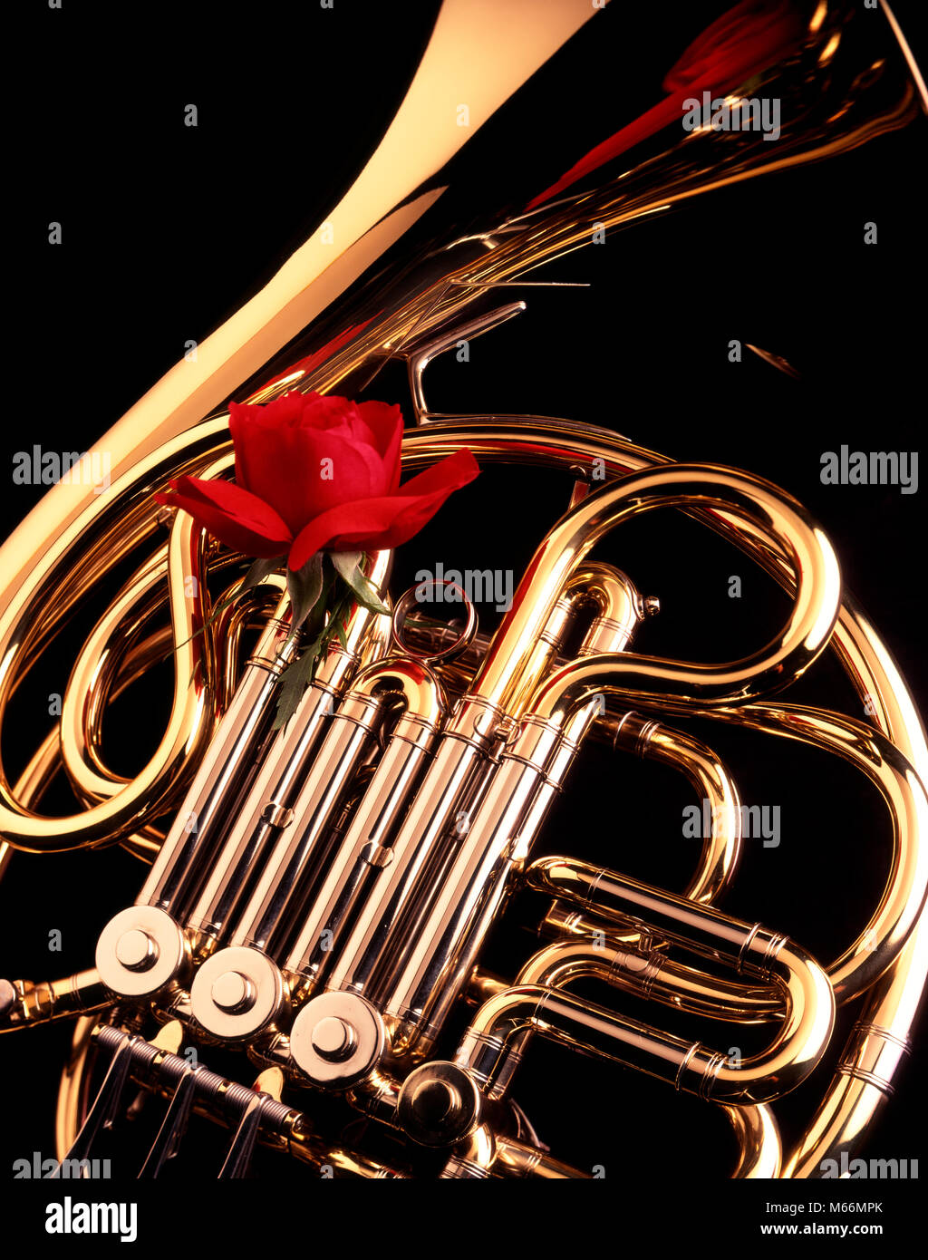 Instruments brass horn french horn High Resolution Stock Photography