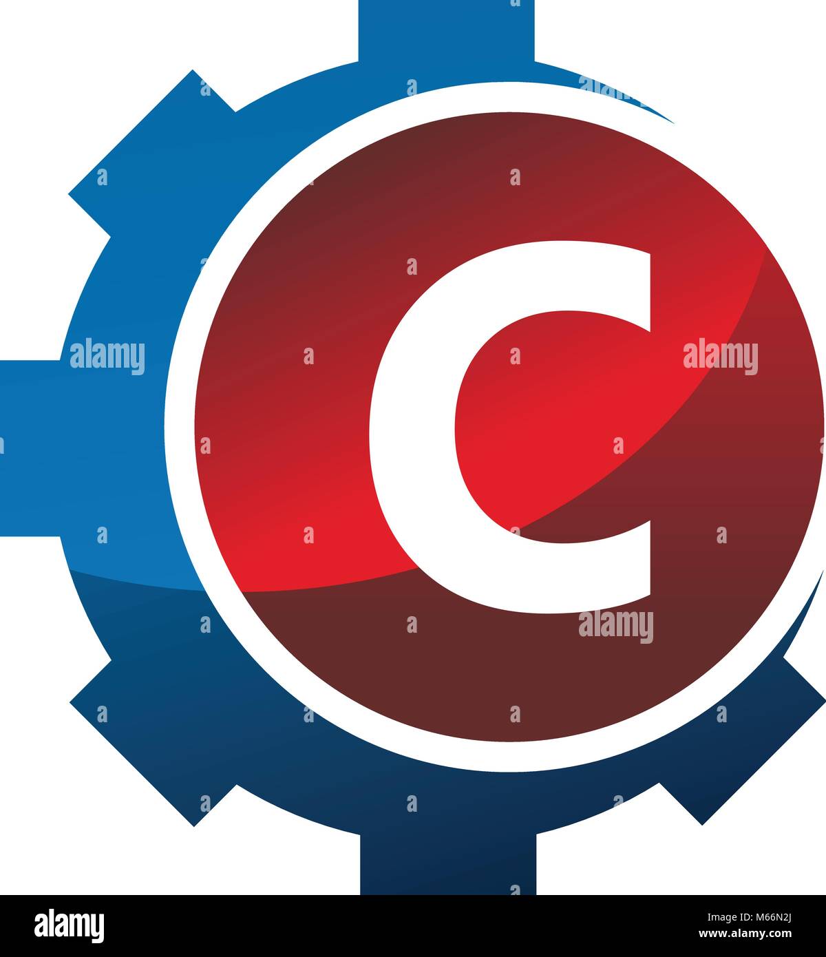Gear icon Letter C Stock Vector Image & Art - Alamy