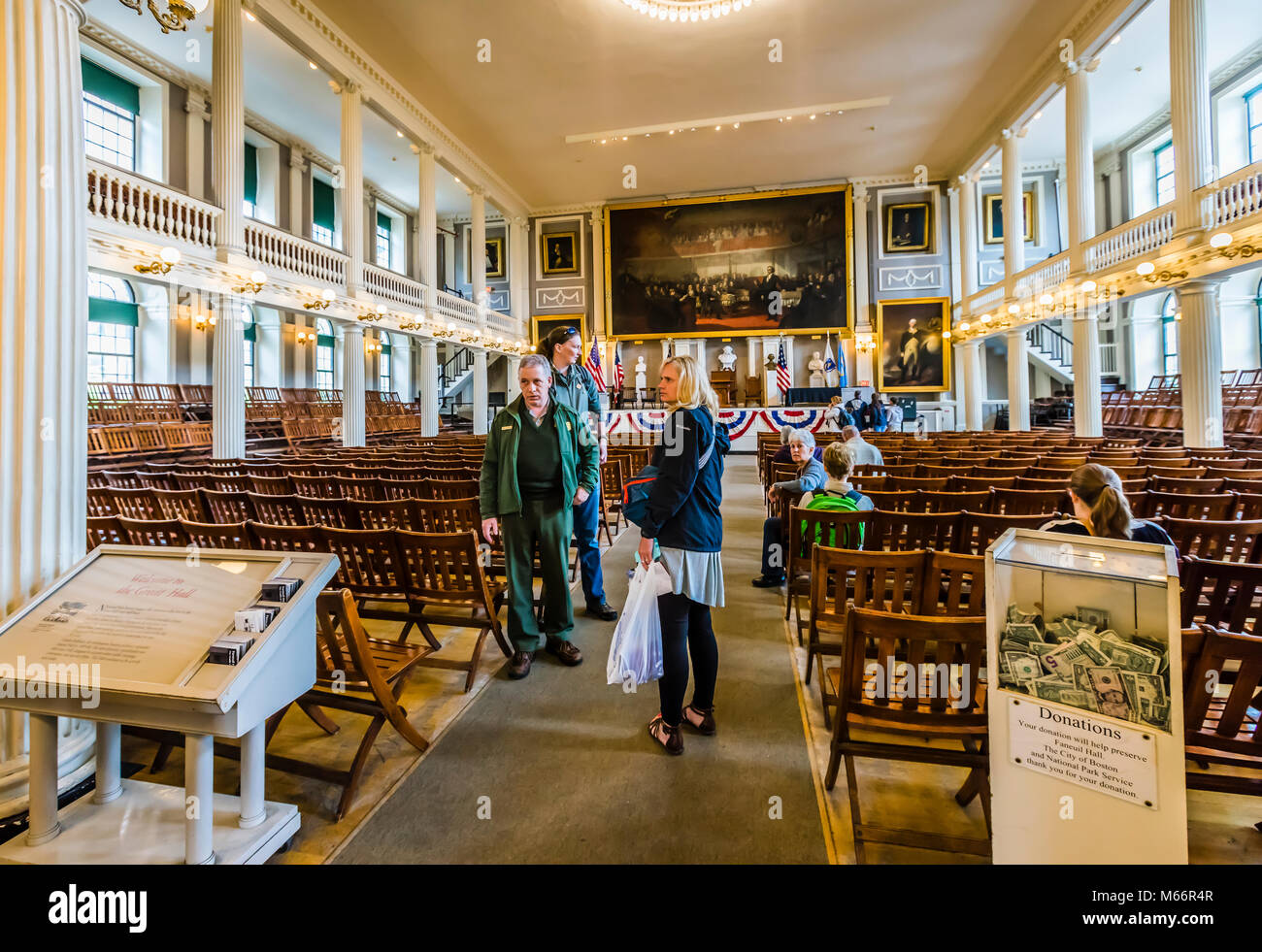 Faneuil Hall Marketplace Boston Massachusetts Usa Stock Photo