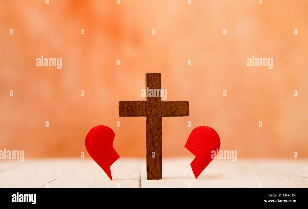 Hearts are broken but Christ heals All Stock Photo - Alamy