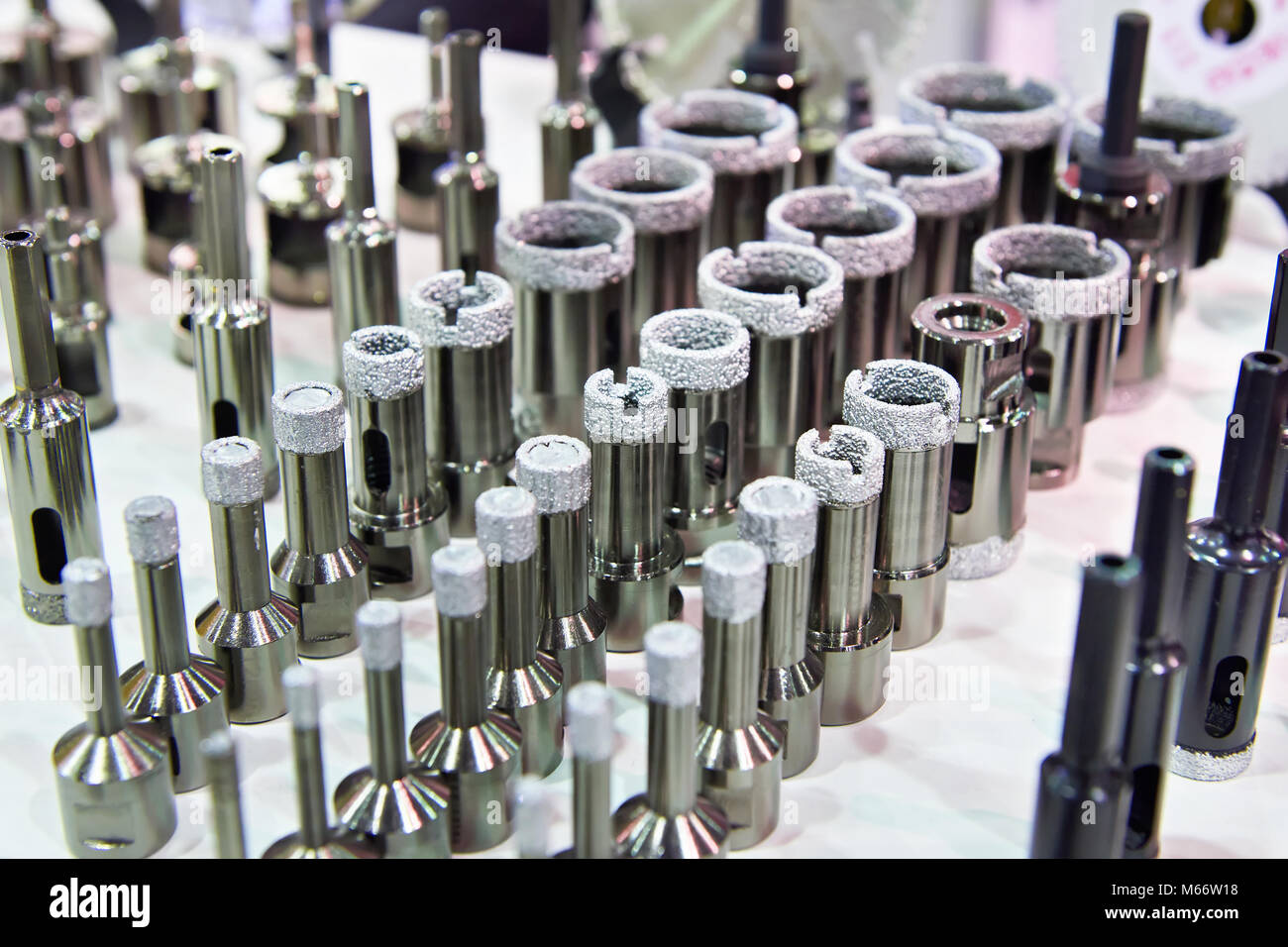 Nozzles for working tools for processing various materials Stock Photo