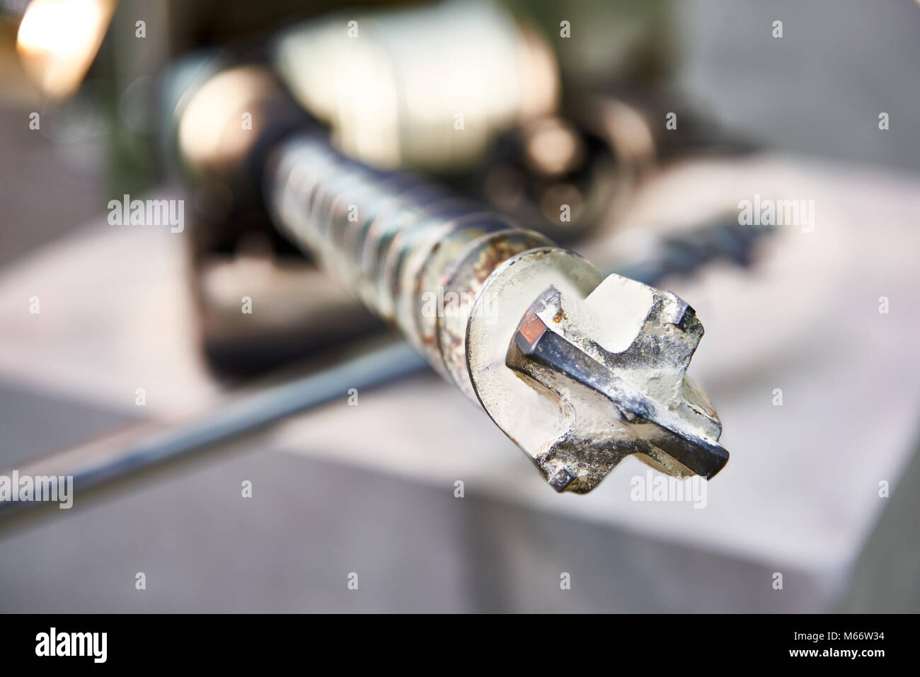 Large drill bit for drilling of concrete Stock Photo Alamy