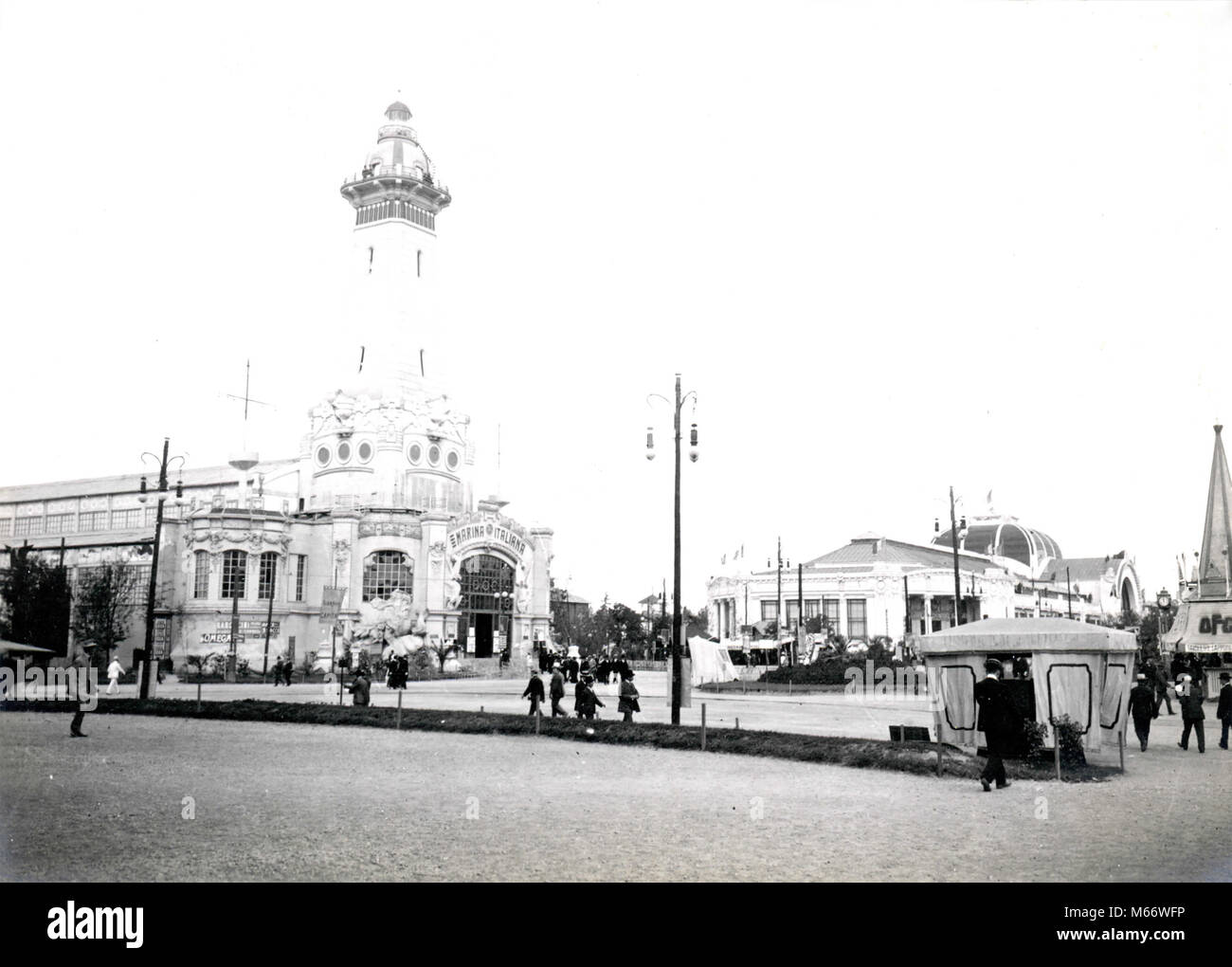 Marina Lighthouse at the Universal Expo, Milan, Italy 1906 Stock Photo