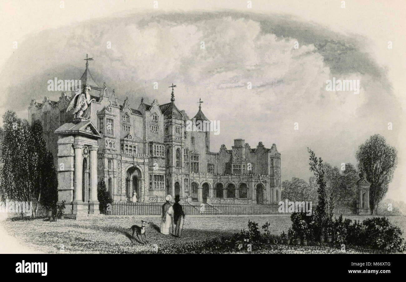 Holland House, Kensington, UK 1834 Stock Photo