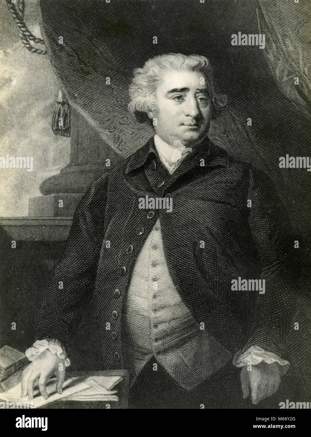 Portrait of Charles James Fox, UK 1780s Stock Photo