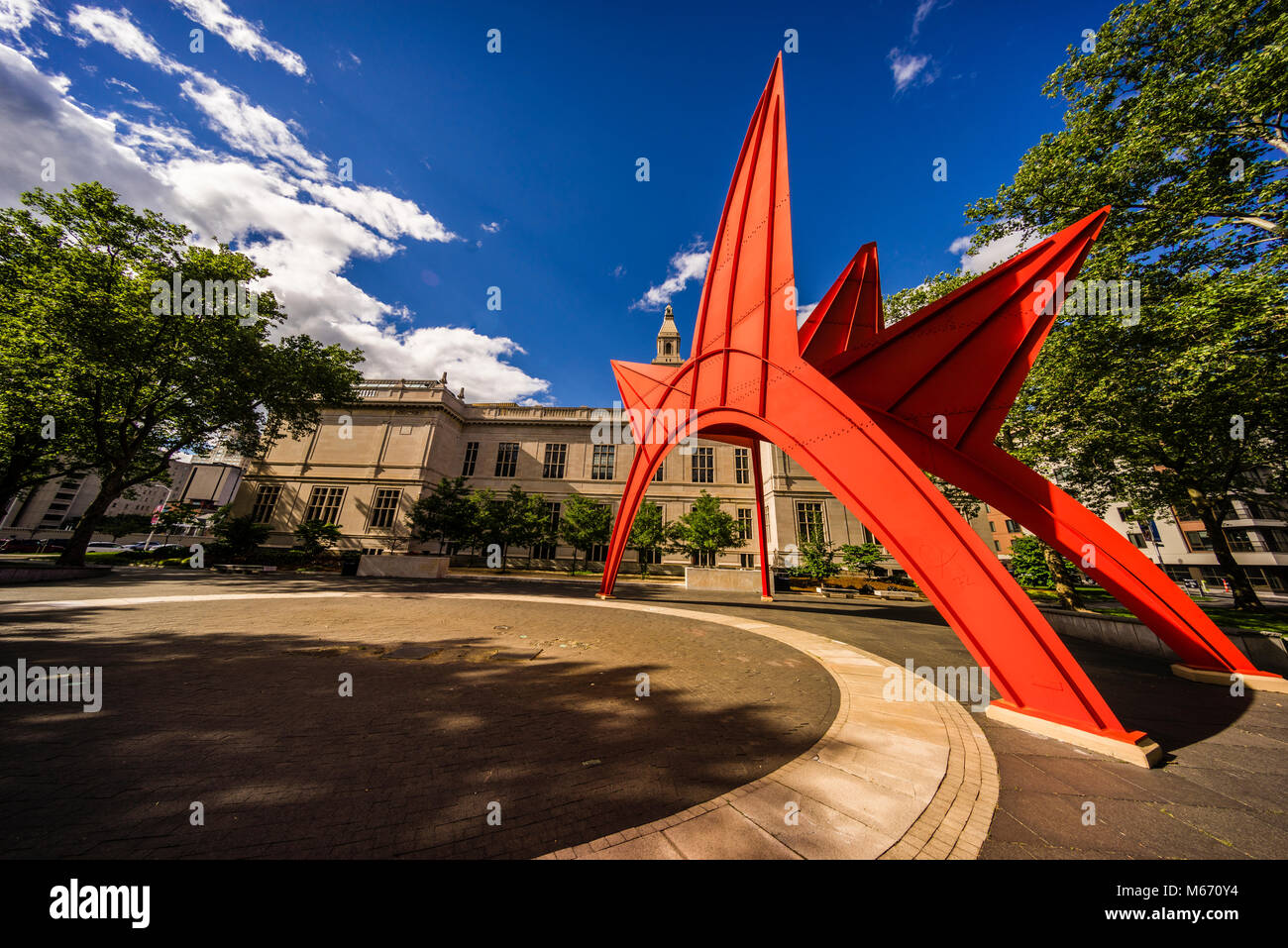 The Stegosaurus sculpture Alfred E. Burr Mall Hartford, Connecticut
