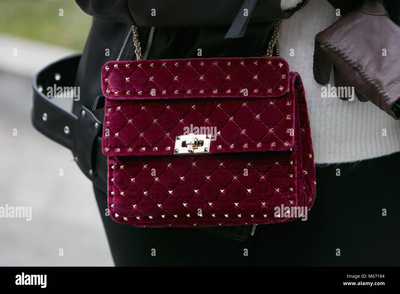 Red velvet bag hi-res stock photography and images - Alamy