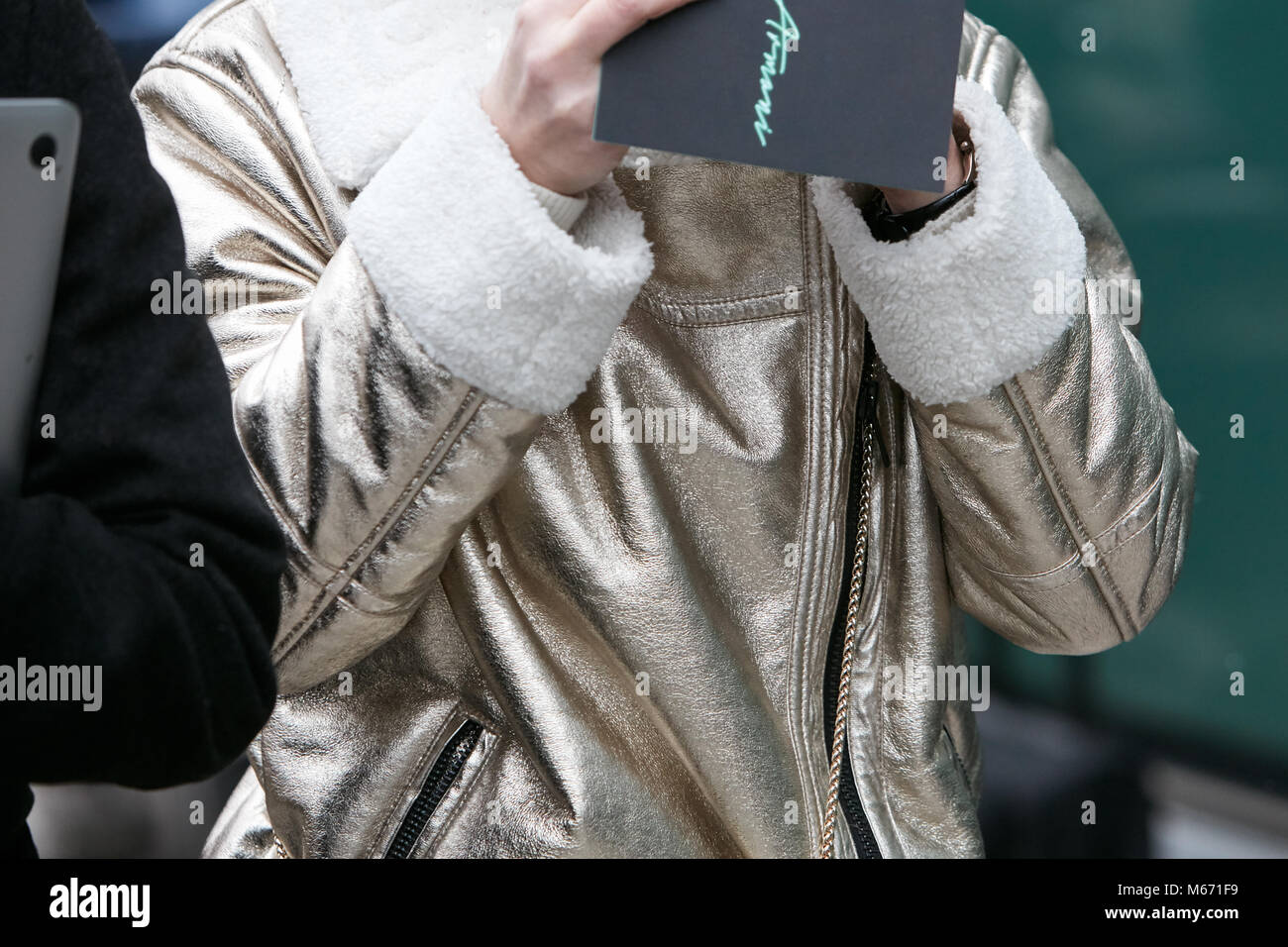 white fur cuffs